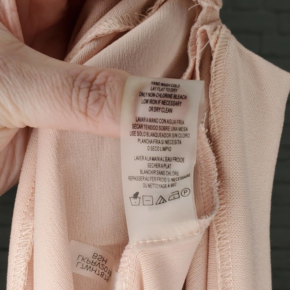 Karl Lagerfeld Paris Bell Sleeve Top in Blush XL - Picture 9 of 9